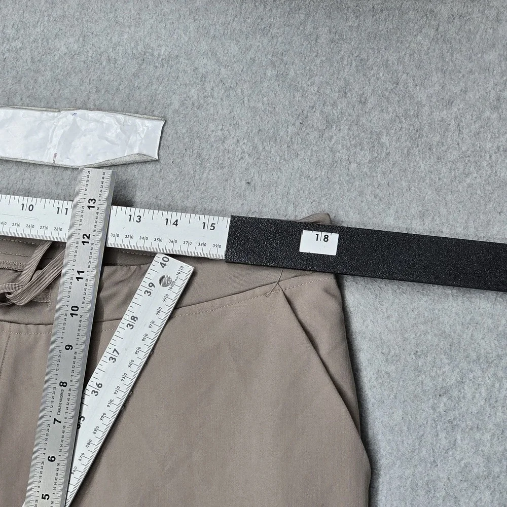 Mandala Women Scrub Pants XL Taupe Jogger Equa-Tek Logo